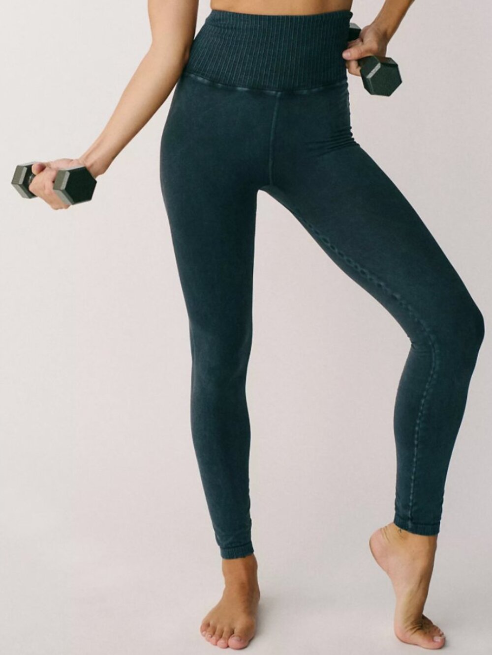 FP Movement Good Karma Leggings 7/8 in Washed Black XS/S